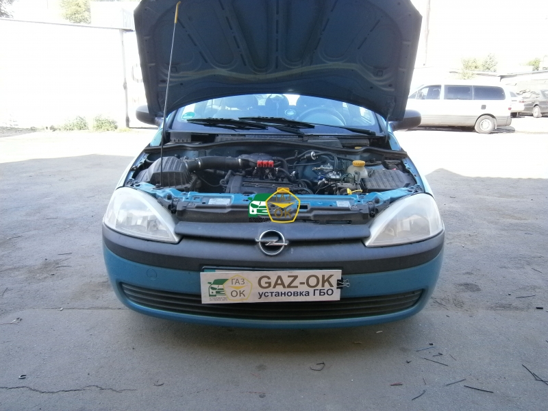 Установка ГБО на авто OPEL CORSA газ на машину Gaz Ok Газ ОК Киев